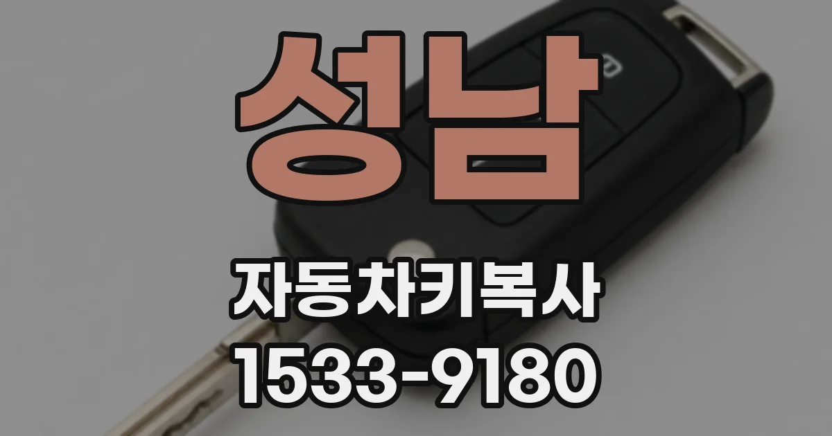 성남 자동차키복사