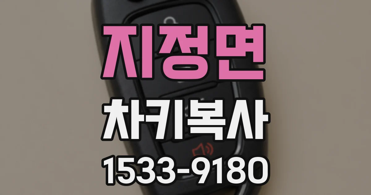 지정면 차키복사