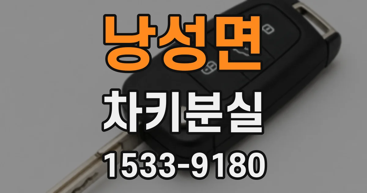 낭성면 차키분실