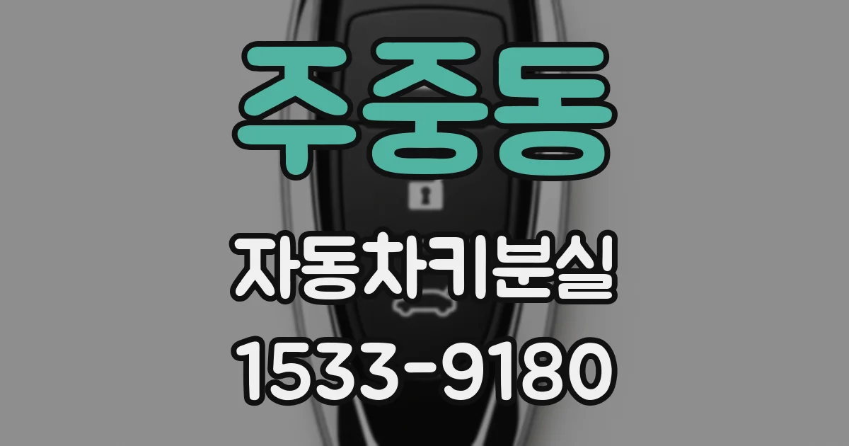 주중동 자동차키분실