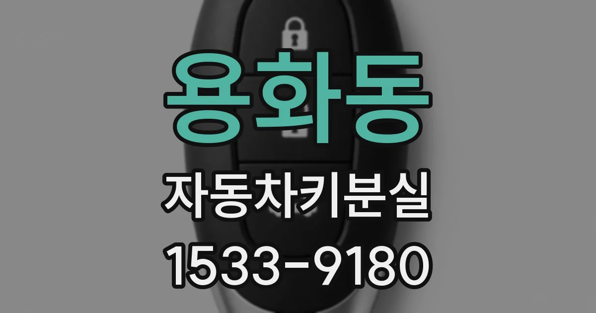 용화동 자동차키분실