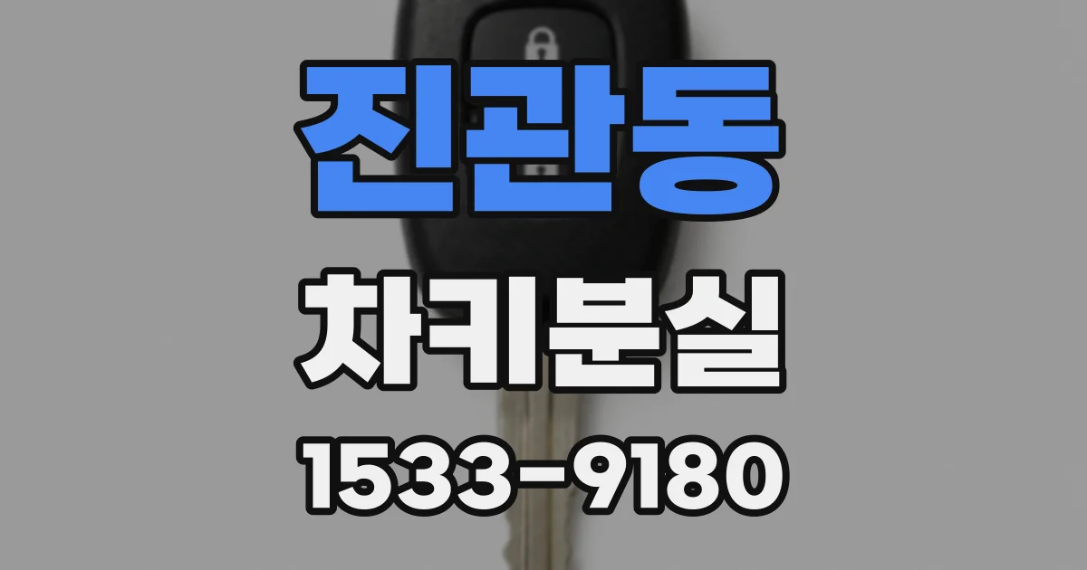 진관동 차키분실