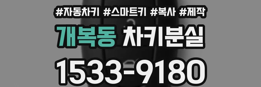 개복동 차키분실
