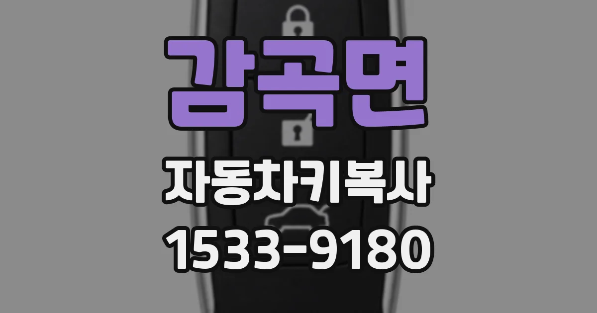 감곡면 자동차키복사