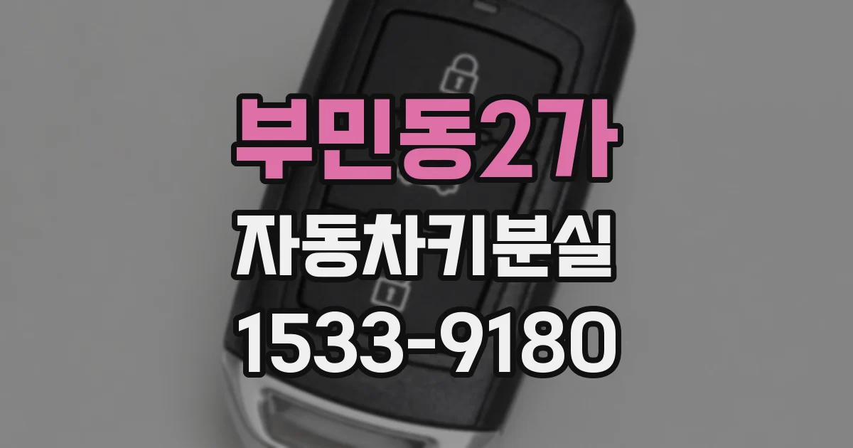 부민동2가 자동차키분실