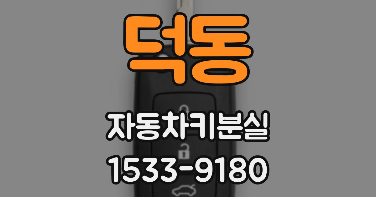 덕동 자동차키분실