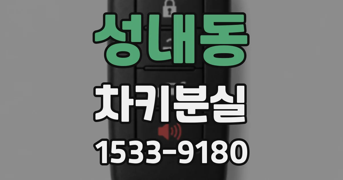 성내동 차키분실