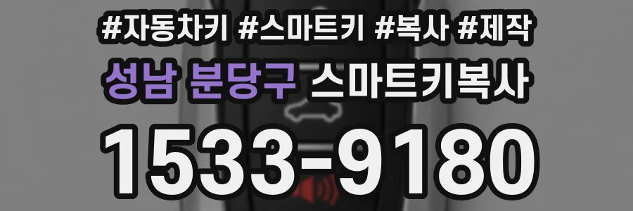 성남 분당구 스마트키복사