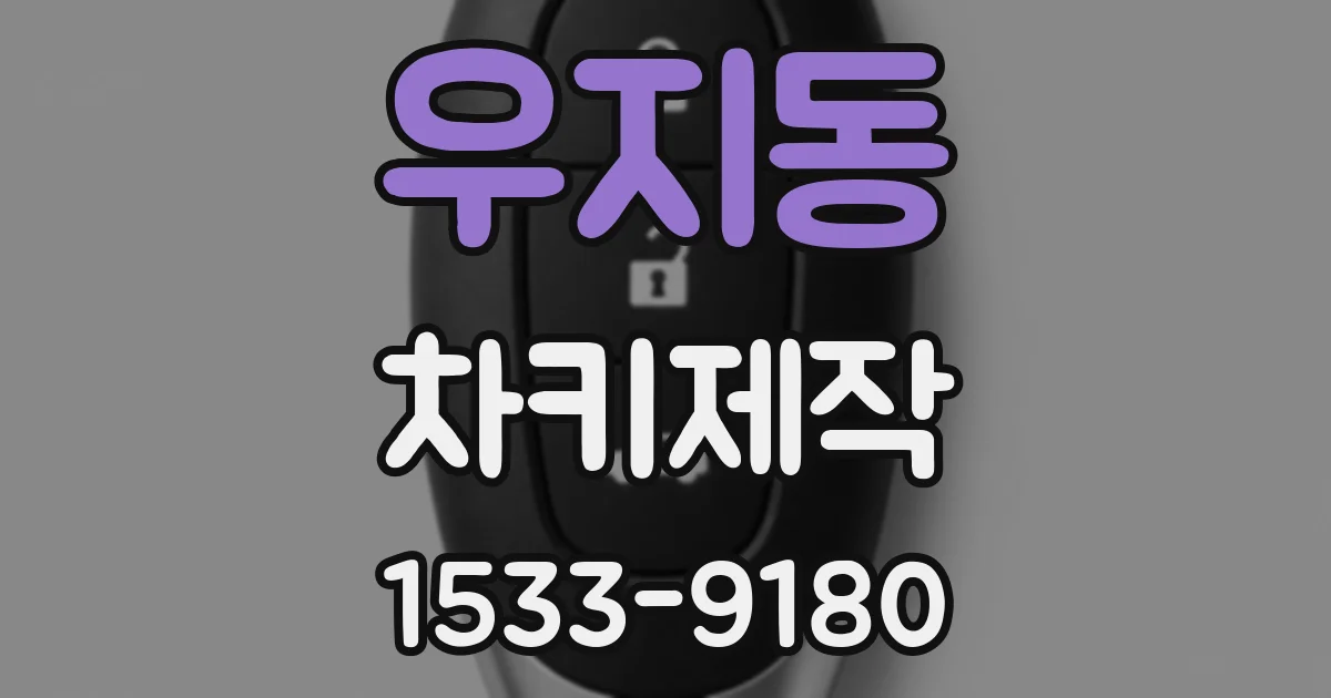 우지동 차키제작
