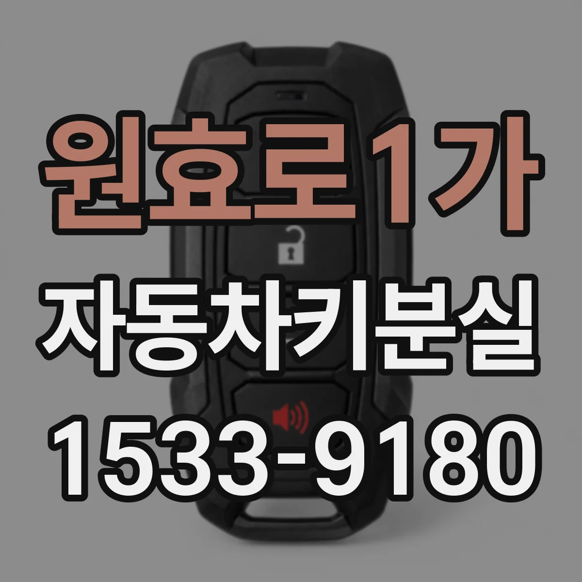 원효로1가 자동차키분실