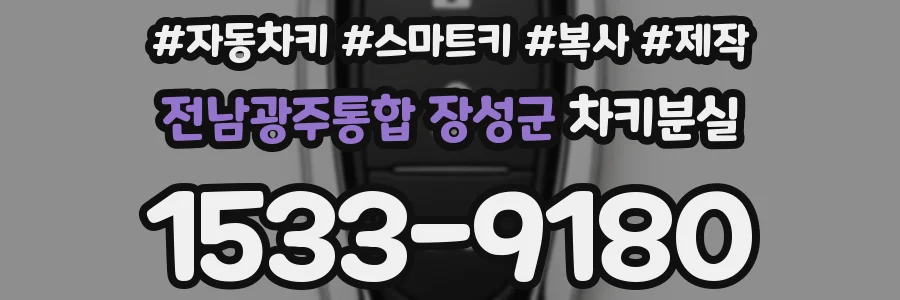 전남광주통합 장성군 차키분실