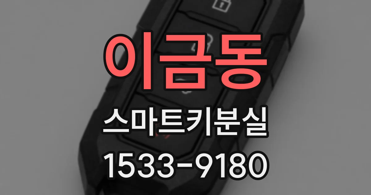 이금동 스마트키분실