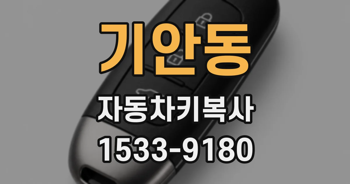 기안동 자동차키복사