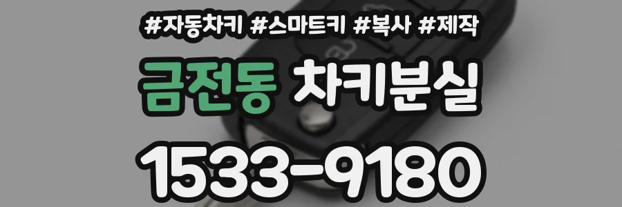 금전동 차키분실