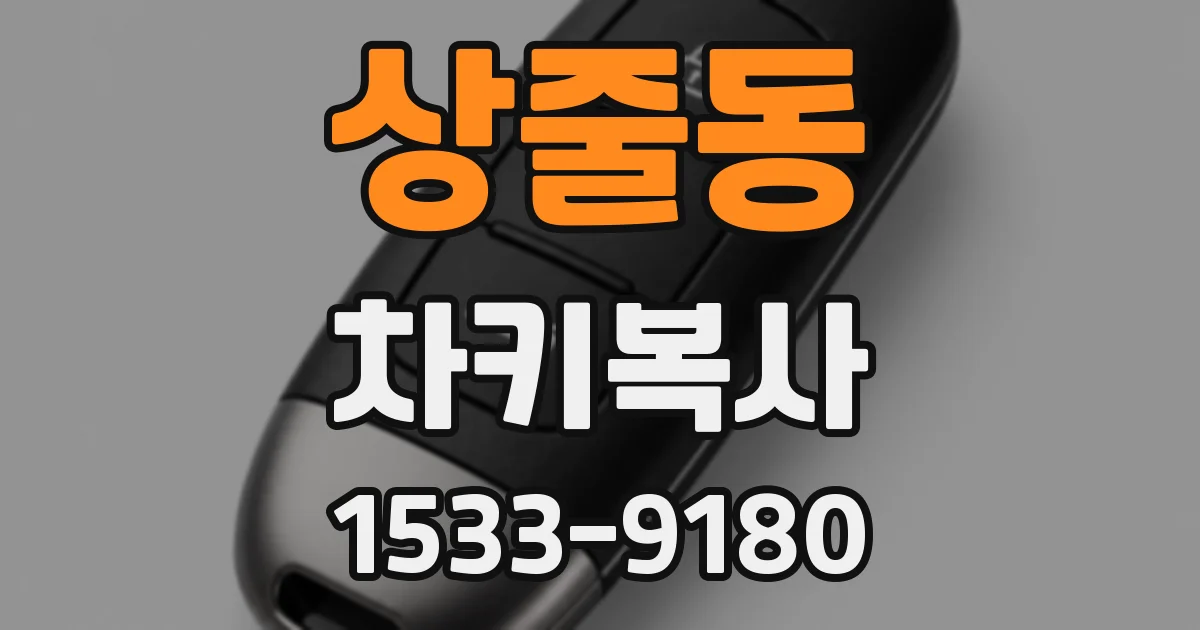상줄동 차키복사