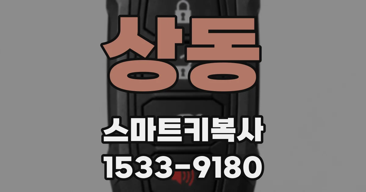 상동 스마트키복사