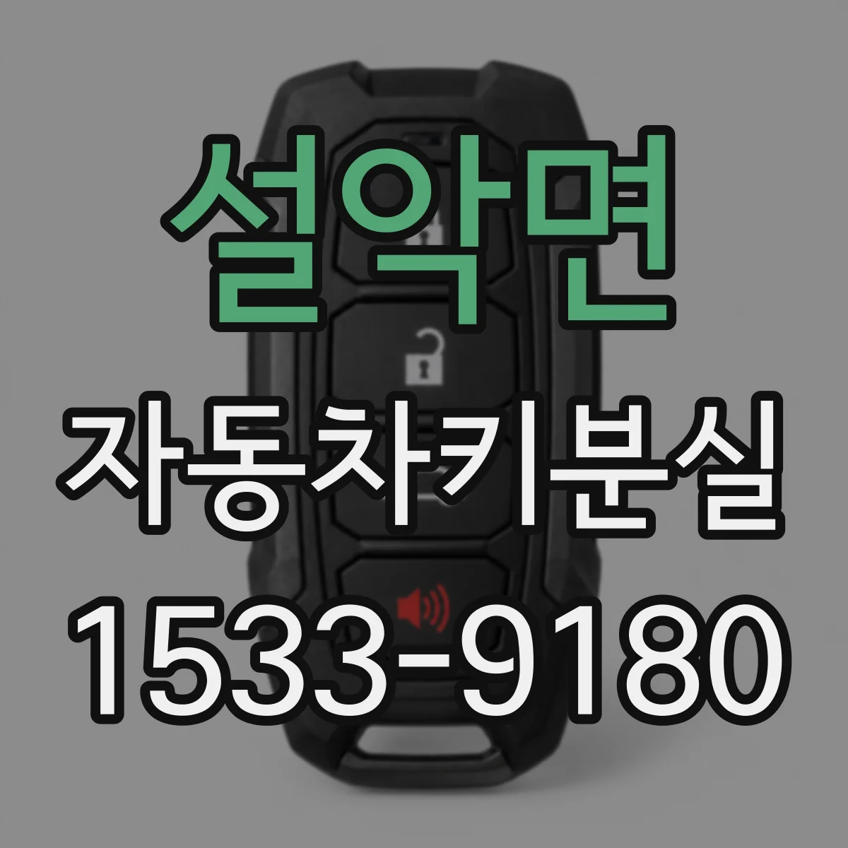 설악면 자동차키분실
