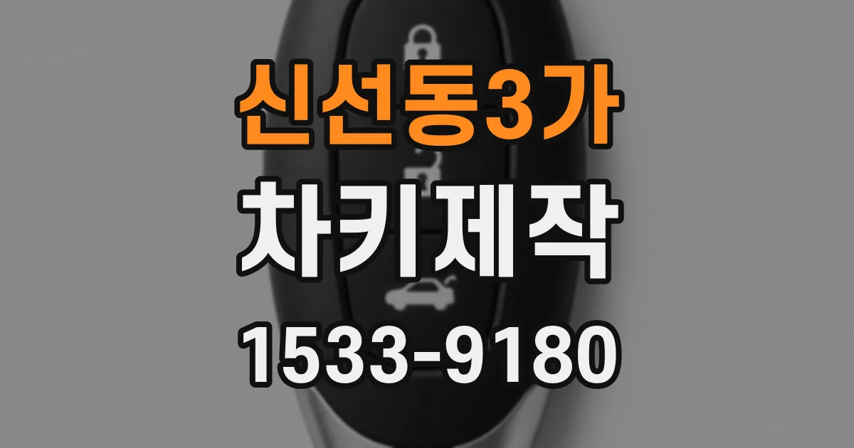 신선동3가 차키제작