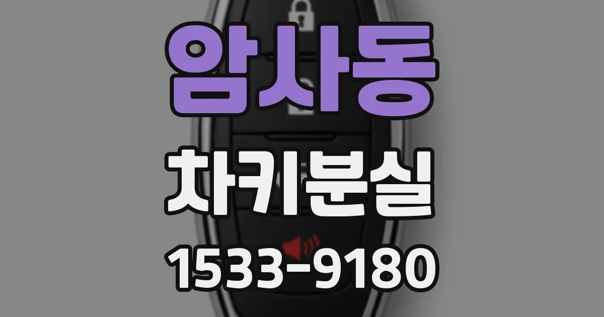 암사동 차키분실