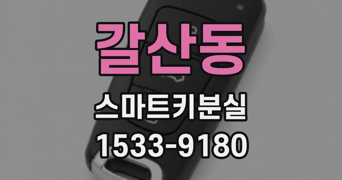 갈산동 스마트키분실
