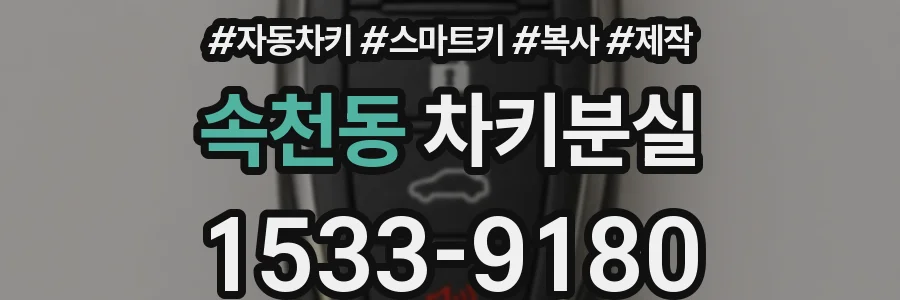 속천동 차키분실