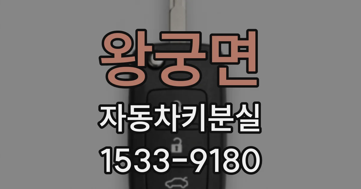 왕궁면 자동차키분실
