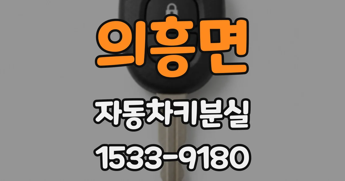 의흥면 자동차키분실