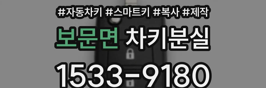 보문면 차키분실