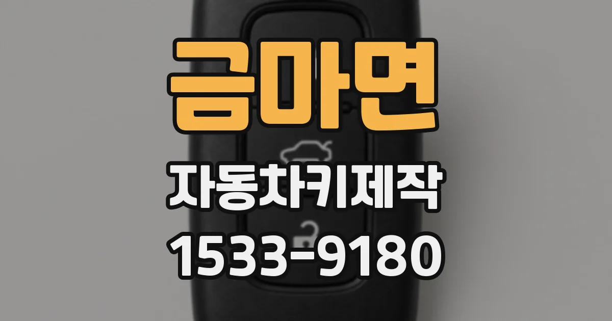 금마면 자동차키제작