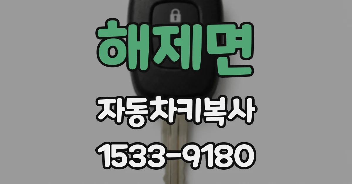 해제면 자동차키복사