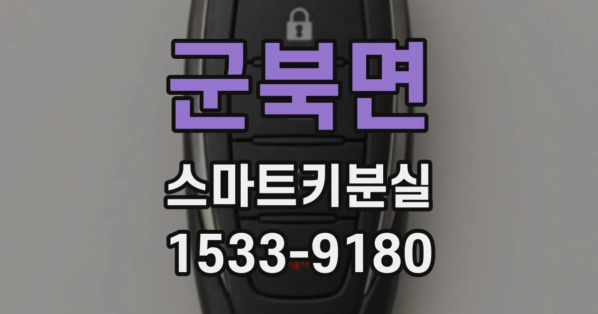 군북면 스마트키분실