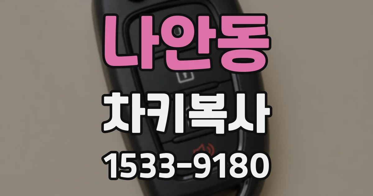 나안동 차키복사