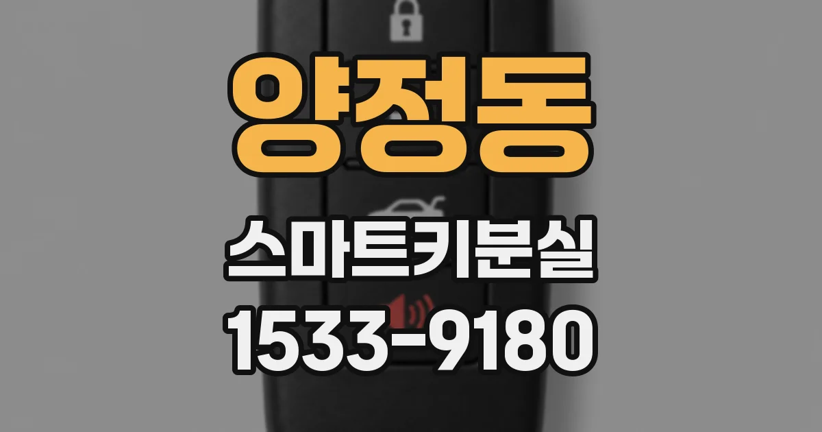 양정동 스마트키분실
