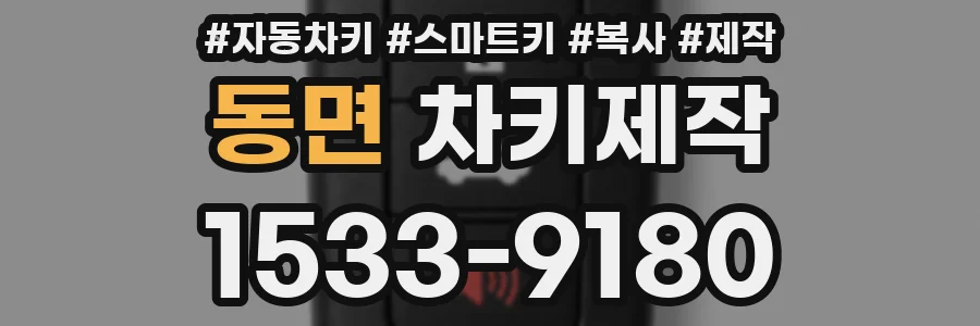 동면 차키제작