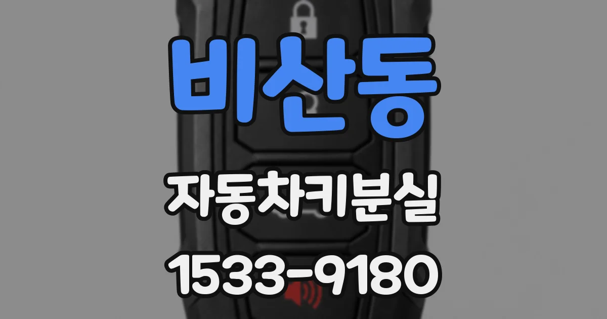 비산동 자동차키분실