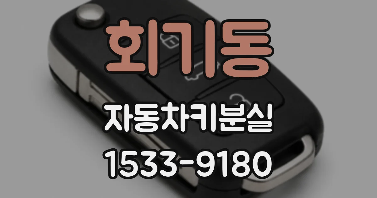 회기동 자동차키분실
