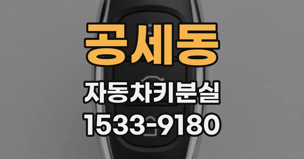 공세동 자동차키분실