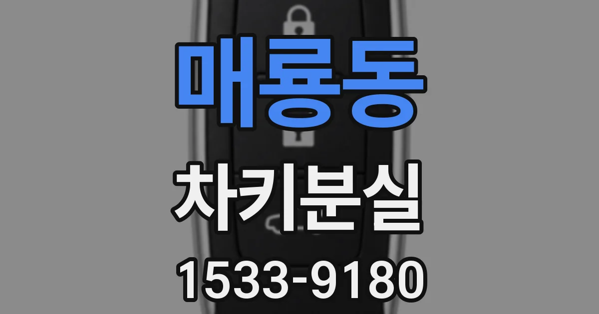 매룡동 차키분실