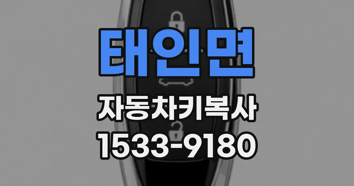태인면 자동차키복사