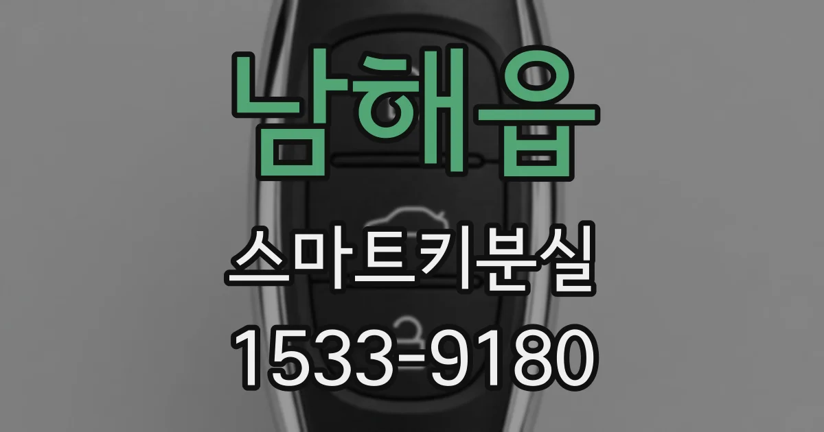 남해읍 스마트키분실