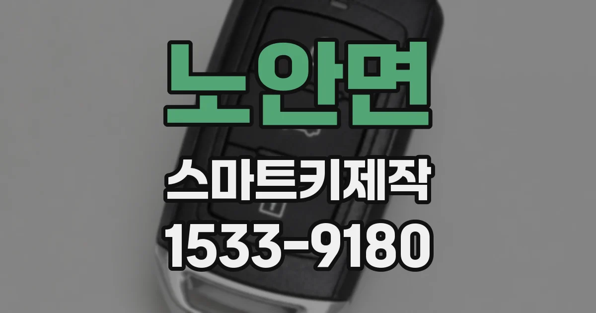 노안면 스마트키제작