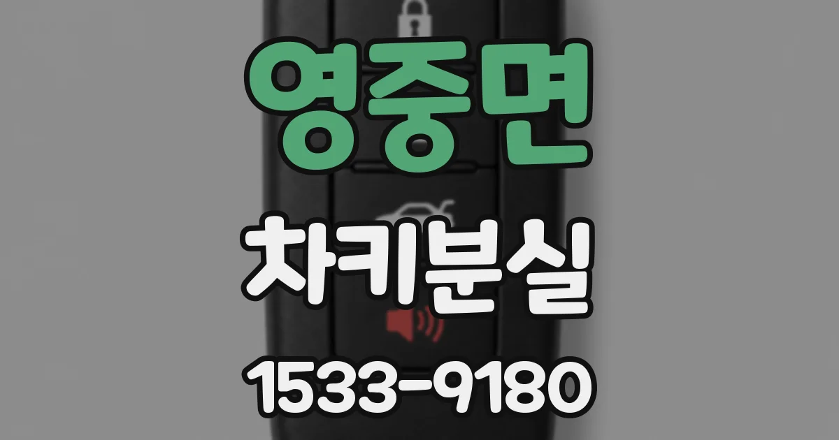 영중면 차키분실