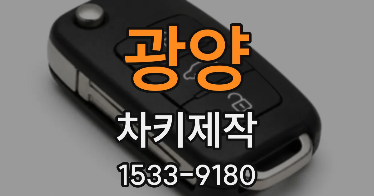 광양 차키제작
