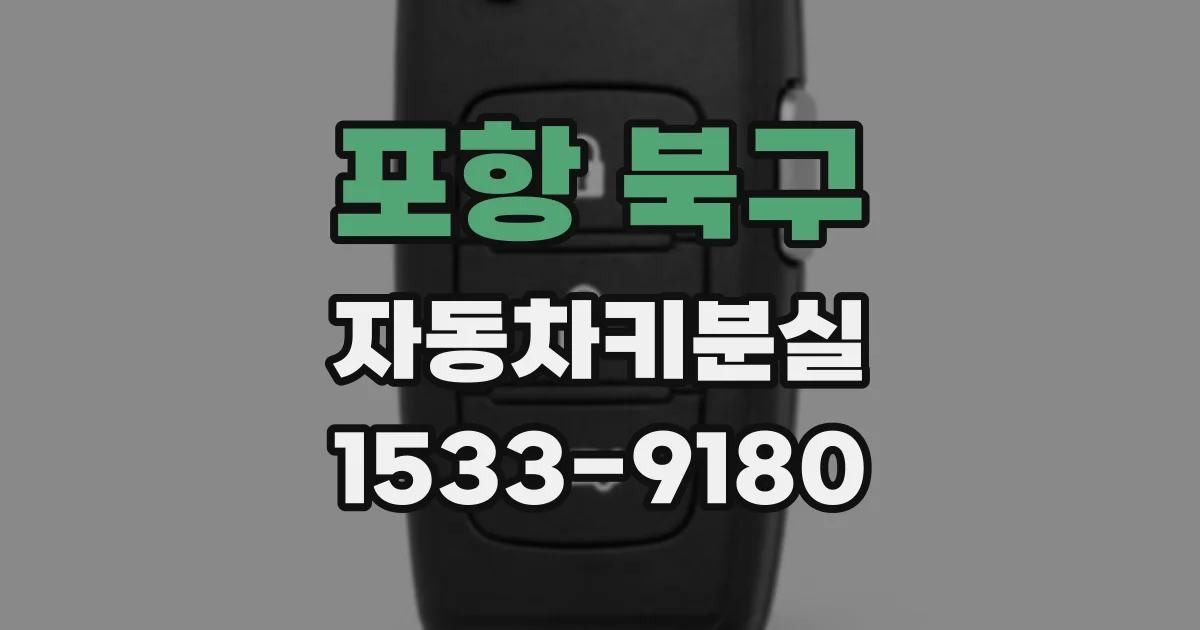 포항 북구 자동차키분실