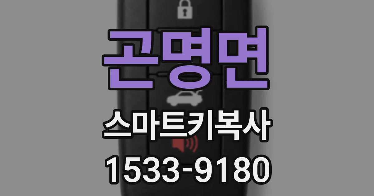 곤명면 스마트키복사
