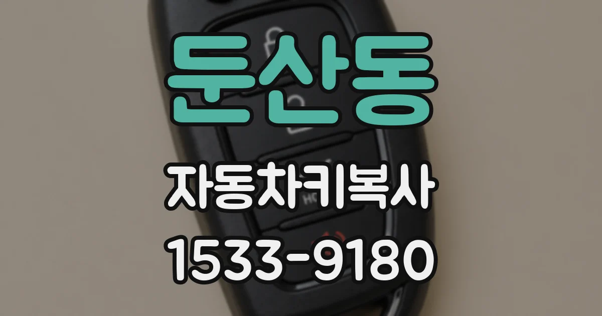 둔산동 자동차키복사