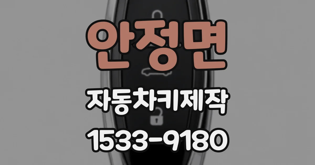 안정면 자동차키제작