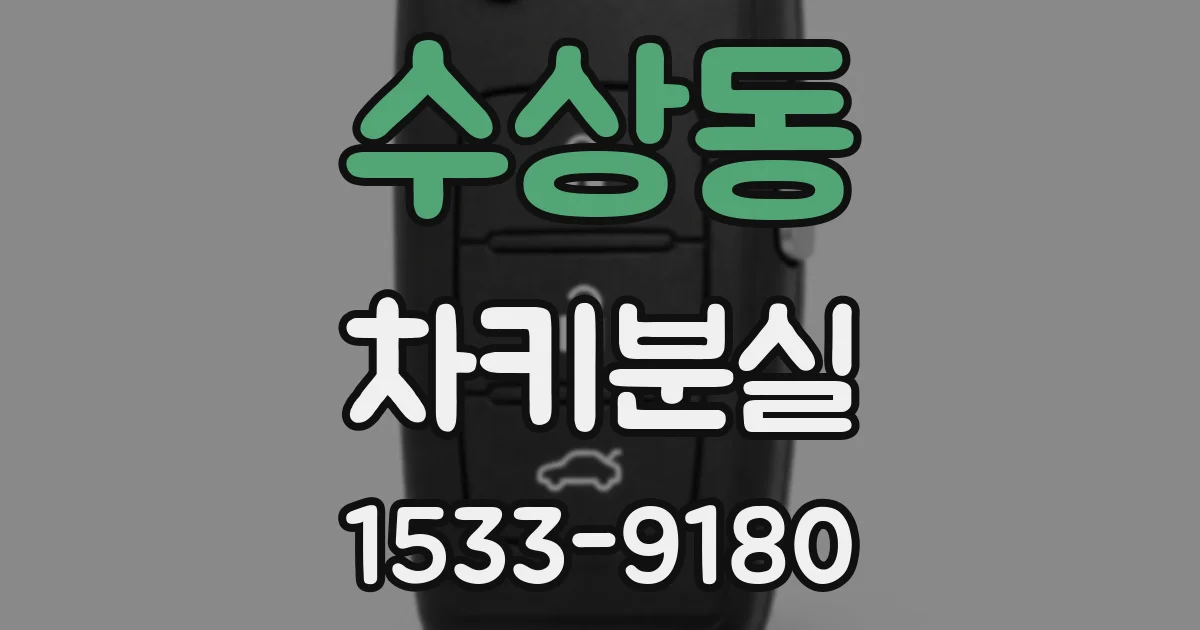 수상동 차키분실