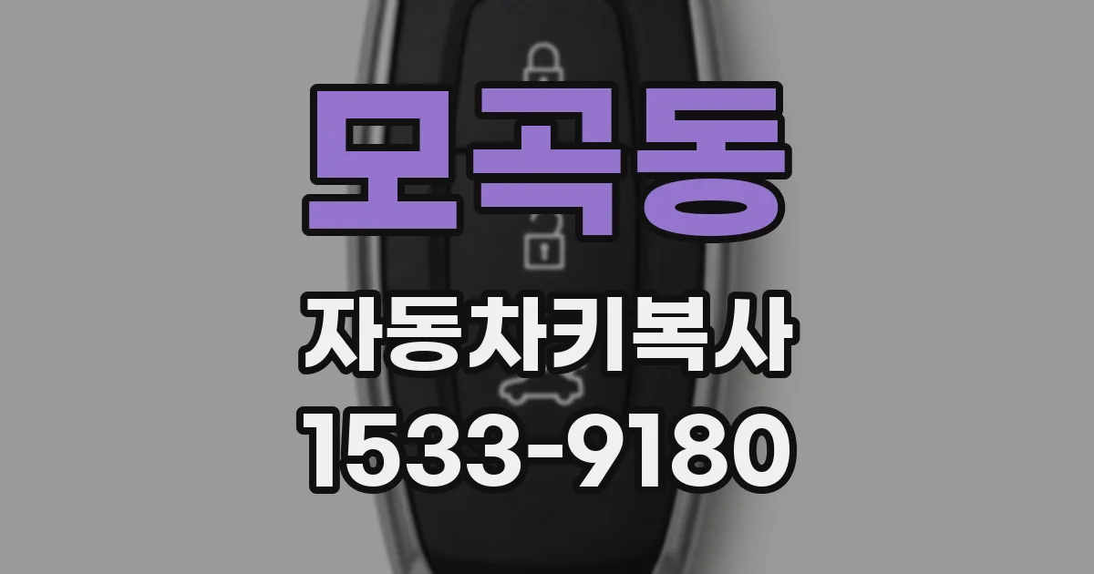 모곡동 자동차키복사