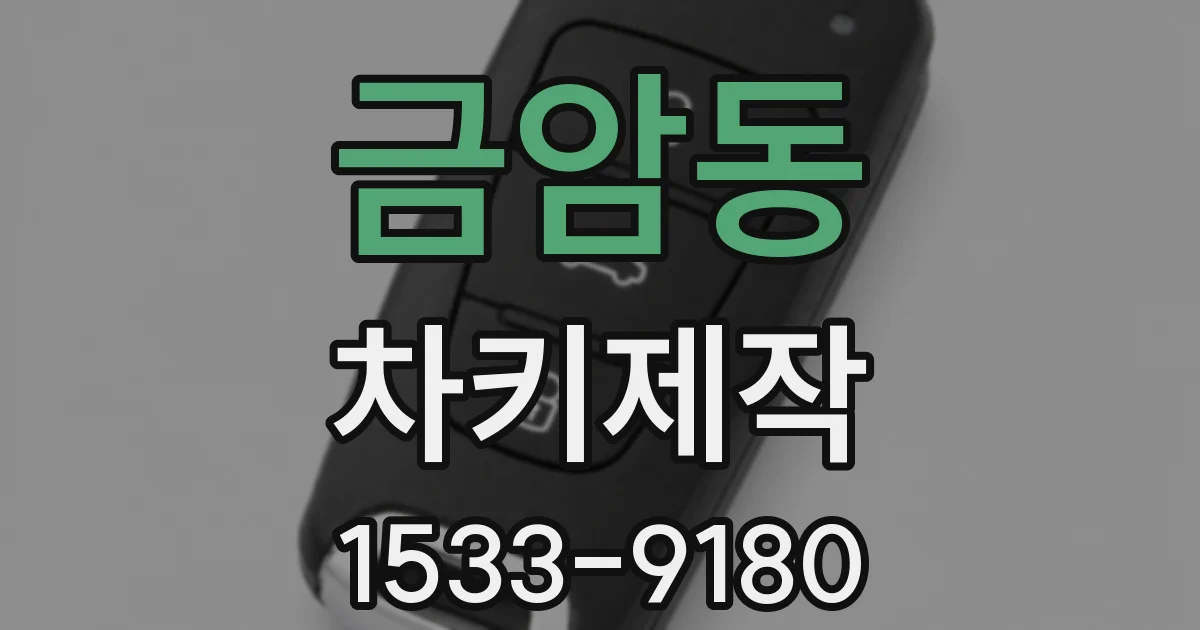 금암동 차키제작